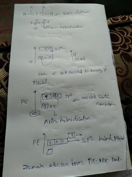 HM Hoc ::..Ma bwis drakorom 14-4 spe sp2 hebridization 911122P2 0p) 2524 - one è get exicted to empty P Orbital. I li 2p3 a e