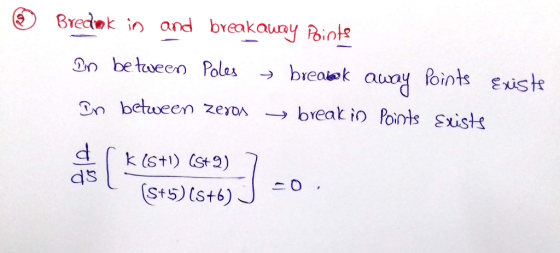 Bn between Poles → breakk away foints Existe between zesoA breat io Points Sust dS St5) (s+6)
