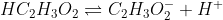 HC2H302=C2H30, + H+