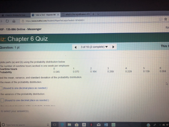 O Take a Test -Rayven Wi X whut is the s > o a 1 凸 https://www.nathdornstudent playerTest.aspx?testid-197430051 Ra SP-135-886