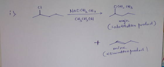 Nao ctz CH3 majer Cenbctitution pveduet) + minos CEimintfon preduet)
