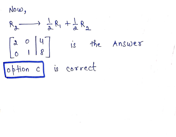 Now, Rg [& o 12R, there Ri |:] is the Answer option c is correct