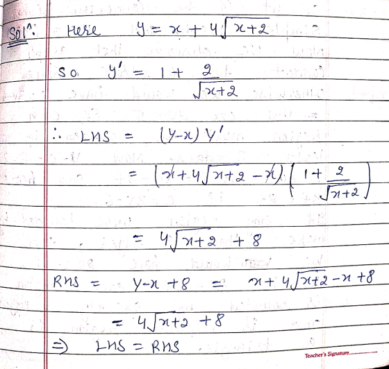 Sol -х 거toZ Ч、I.nta t 8 て Teachers Signarure....