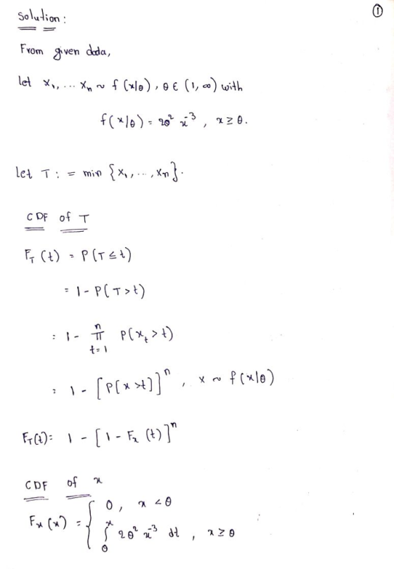 Solion Fvom gven dada C DF of T T, C) PT) PC.) CDF f x ㄥ
