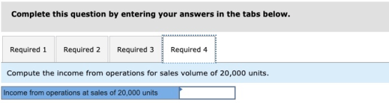 Complete this question by entering your answers in the tabs below. Required 1 Required 2 Required 3 Required 4 Compute the in