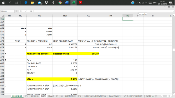 The Yield To Maturity On 1 year Zero coupon Bonds Is Currently 6 5 