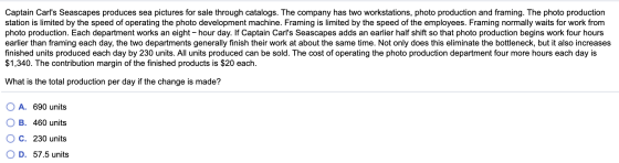 Captain Carls Seascapes produces sea pictures for sale through catalogs. The company has two workstations, photo production