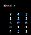 Need = w N لیا تم