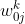 w_{0j}^{k}