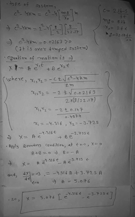c=216-s mg = 8 db 1.x = 28€ ag=32.17-ft 52 type of system, c²4 km = c2_45 malm + 2**= 24 c²4 km = 0.0216370 Cat is over dampe