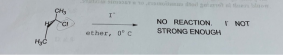 T imonts10 motor som en boon CHE I NO REACTION. I NOT STRONG ENOUGH ether, 0°C H₂C o