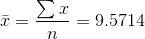 9.5714