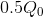 0.5Q_0