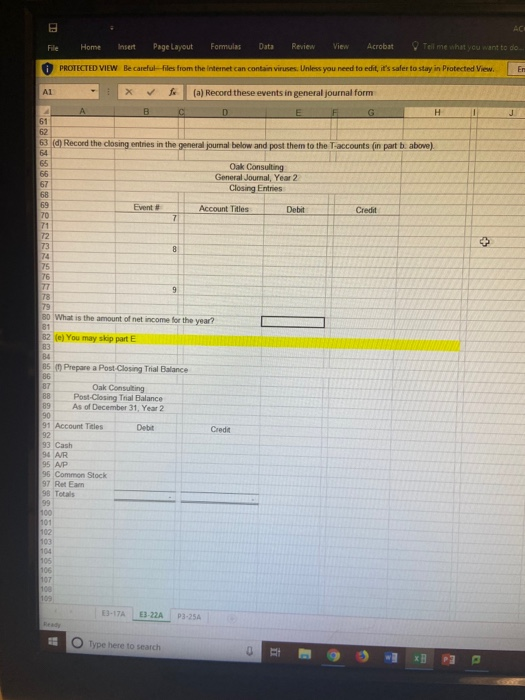 ACE File Home Insert Page Layout Formulas Data Review View Acrobat Tell me what you want to do PROTECTED VIEW Be careful file