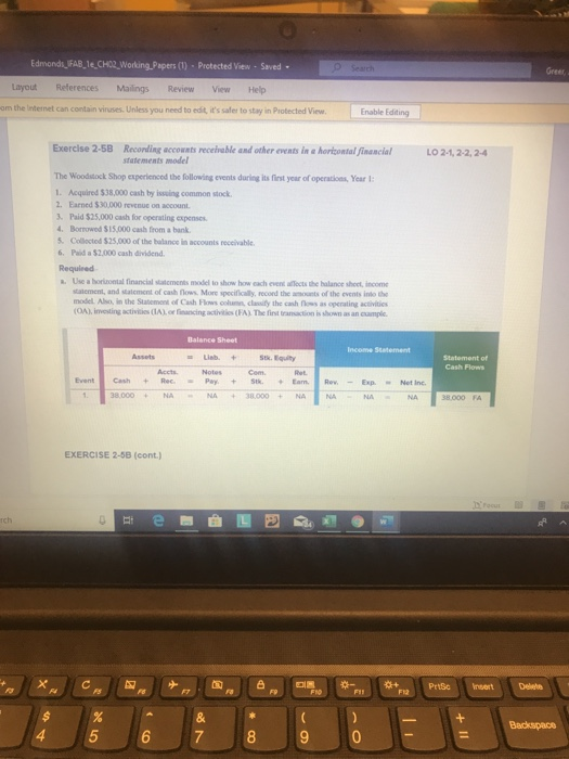 Edmondi_ \FAB_1_CHO_Working Papers (1) - Protected ViewSaved. Layout References Mailings Review View Help am the Internet con