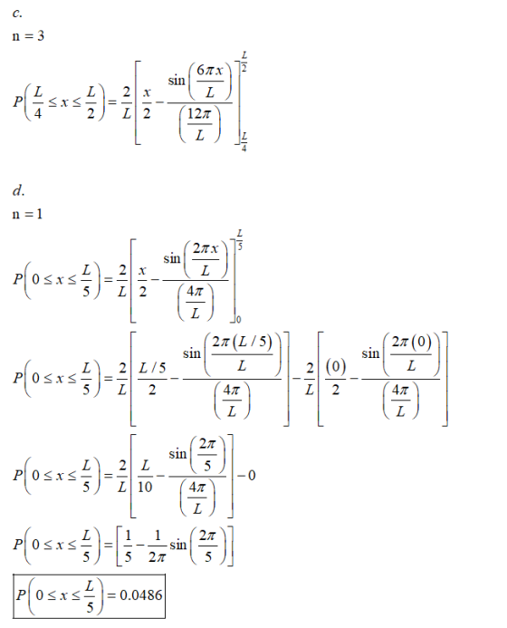n = 3 P- I 4 127 d. n=1 19: ] [l(8/7) 27)** 2 2 (2+)_ 47 z 1 T plosss$= (13) Plosas / ) = 0.0486