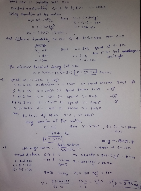 Uine euntion ot the mshion x,1x 13.sm hen of the fstnho Vectanale first S see. Speed atssee is nls Ginal uend equation tf the motion 32m ave sage speed 十ravel distance G-(ㅇㄱ is toled dis temce tott fine 8-7 1 from O 2 g+16.stt‘ー 23.s. D.> :))V=9.83ワ!
