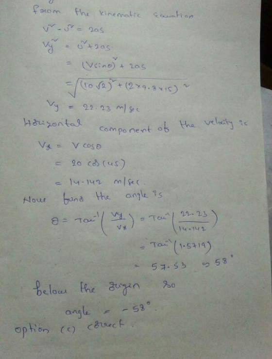 kine matic tion m po nent ob tha vel 14.149 m/fe ( = lour Gun nd the anges 14-142 angle -53。 ,e