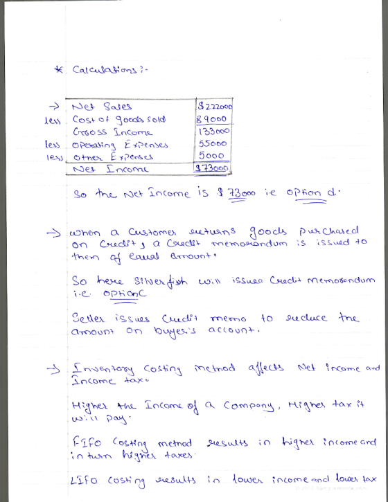 e Sales S222oo ess Cost o sold9000 t33000 55ooo 5o0o otnen E penses et income S 13o00 e oPon d