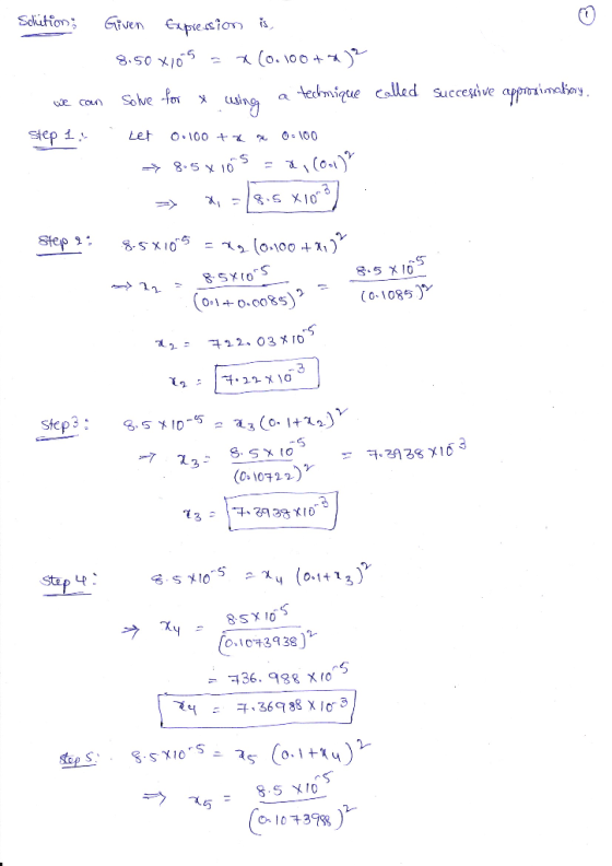 Solve frr x e called succesive 8-5 x 10 (0-1085 (01022) 0-1013938 Zyょ 子.36988 χ 10-3