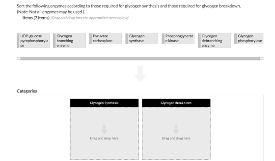 Sort the following enzymes according to those required for glycogen synthesis and those required for glycogen breakdown. (Not
