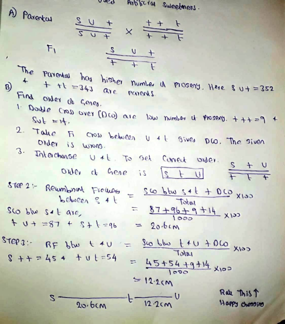 Arbefall Sweeteners. A) Parentan sut x H + t = 343 are parents. The Parental has hisher number i + proseny. Here sut=352 Find