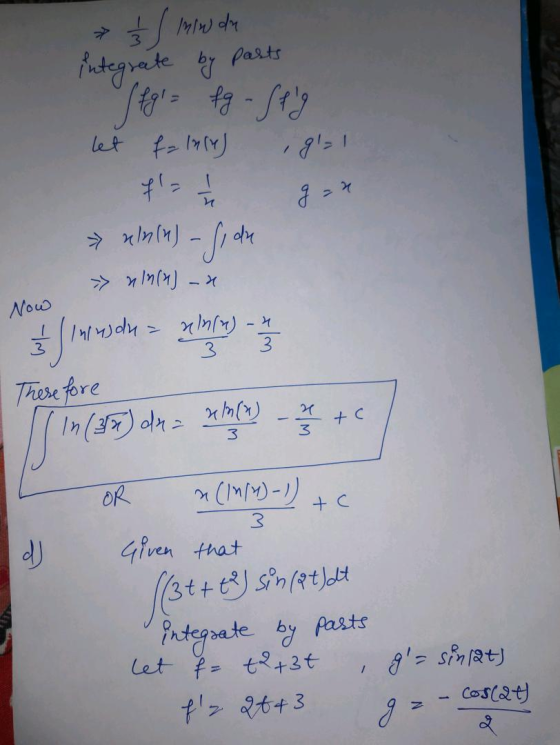 1 / min de integreete by parts (fgl= fg - Selg let falny) gs fl- up < - side - (kjulk « Now -ulupe & inrude - uinu) 3 3 Ther