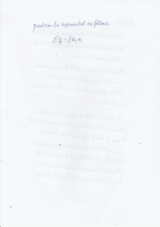 point can be Ruphosented as f