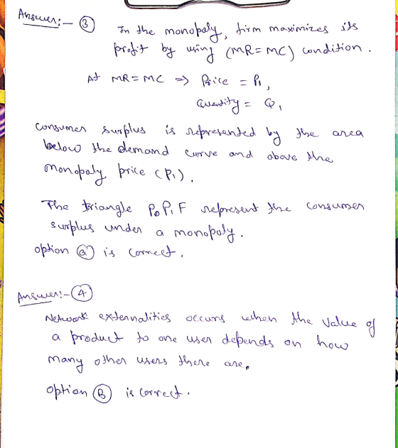 Answer: In the monopaly, firm maximizes its profit by using (MR=MC) condition, - At MR=mc a Price = P, P Quantity = Q, consum