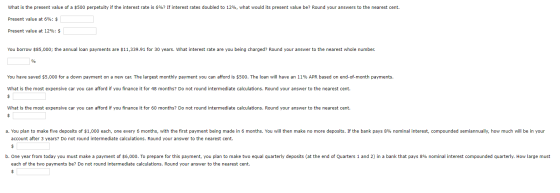 What is the present value of a $500 perpetuity if the interest rate is 6%? If interest rates doubled to 12%, what would its p