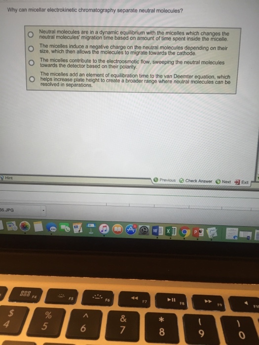 Why can micellar electrokinetic chromatography sep