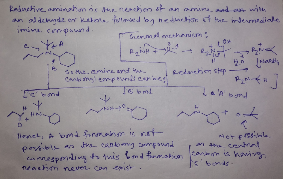 ay YEA put pormax 1 Reductive amination is the neaction of an amine and an with an aldenude or ketone followed by reduction o