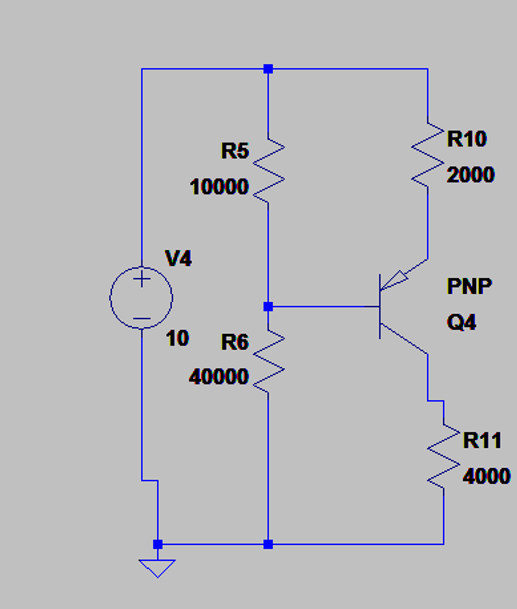 R10 R5 2000 10000 V4 PNP Q4 10 R6 40000 R11 4000