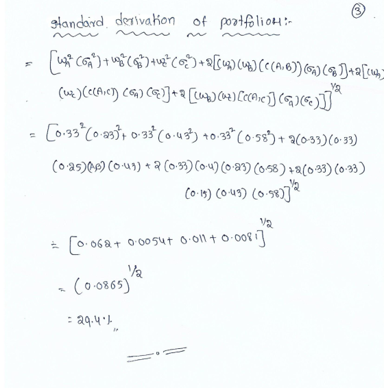 standard derivation of portfolion in mun ~ wa 6² w(6) tuh C +2LCWA) (WB) (C(A,B)) (GA) (6)tawa- (w) CCCAC) CSA) (G)]+a [cupe