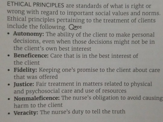 ETHICAL PRINCIPLES are standards of what is right or wrong with regard to important social values and norms. Ethical principl