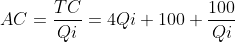 AC = - 4Qi + 100 + load