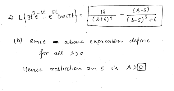 Lfste 3 -64 st e cos costat 18 (3+6) 4 (8-5) (-5)?+6 (b) since aboue expression define for all So Hence restriction ons is is