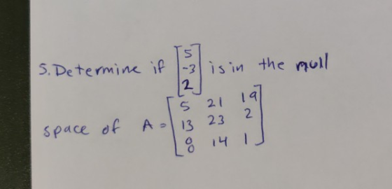 S 5. Determine if 1-3 is in the mull [2] 21 19 A-13 23 2 8 14 14 1 5 space of