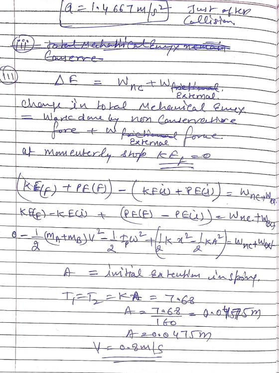 la = 1.4 667 m/stoner 60 talet mechatteotsugy me BESTE Canterre -AE = Whet Warsteinet, change in total Mehanical Emer = Work