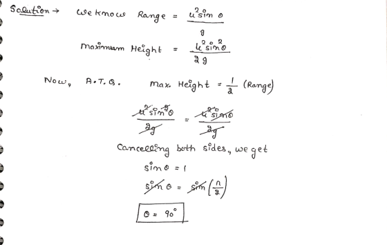 kihmum Height - l< sini a 3 Now, A.T. s.max Height - (Ranq sim Cacea beth sfdes, we get