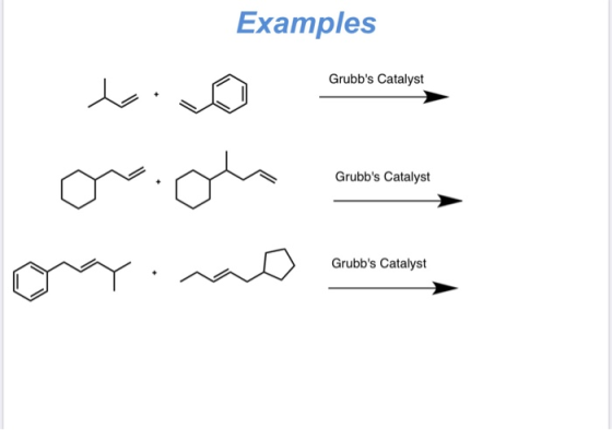 Examples Grubbs Catalyst Grubbs Catalyst gray and cancer Grubbs Catalyst