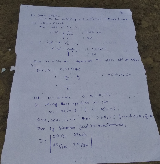 We have given, x, of to be indepently and uniformly distributed over interval coa). Then is, the Xa pdf of f(x)= و ope, sa a
