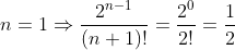 n=1 2n-1 (n+1)!