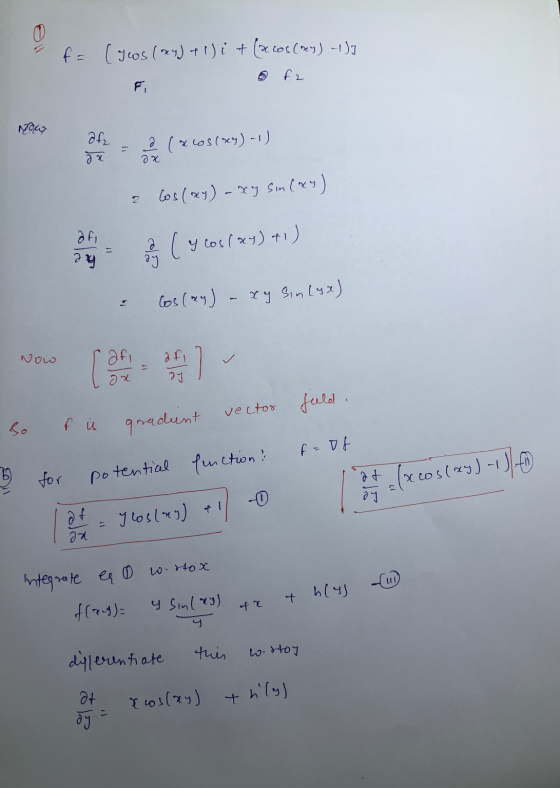 f = (gos (x4)+ l)i + (x cos (KY) -1)] NOK Noua dle = a (x costes en (2605(wy) - 1) a los(x4) - xy Sm(x4) boy ( y cos (24) +1)