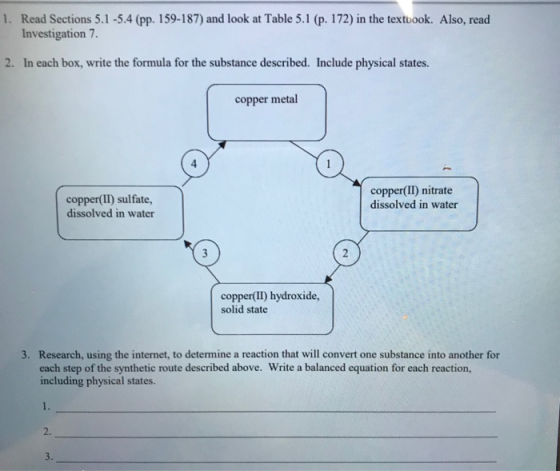 1. Read Sections 5.1 -5.4 (pp. 159-187) and look at Table 5.1 (p. 172) in the textbook. Also, read Investigation 7. 2. In eac