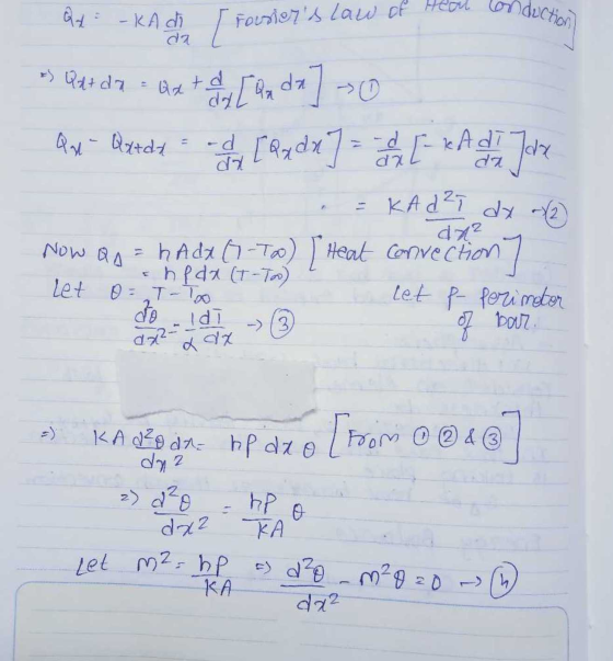 Qt londuction -KA di da Fouriers law of Heal *) Qdt da = axtd dy [ au dx] Sy [ Qx dx ] = 2 2 - kA d Jaz Qua Qytdy = =KA d 27