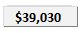 $39,030