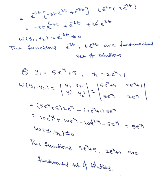 wly,,Y) #0 fundamental set of solutions e3t [-3te3t test] - test(-3636) - 3tl6ot test +36e3t Wly, 1421 2é ot to The functio