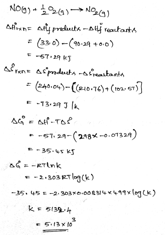 10g) + 1 93) ► N02G) stiixne atij produits --o bf reactants = (330) -(90.29 +010) - = -57.29 kJ of rene Osiproderetso speaton