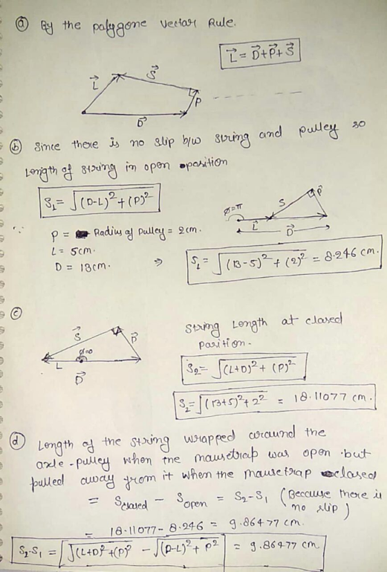 polygeme Uelast Rule. Pasi ti om d) Length 엄-me String wigapped cocurnal the onle - puleu when tne mauebieup was open buut op